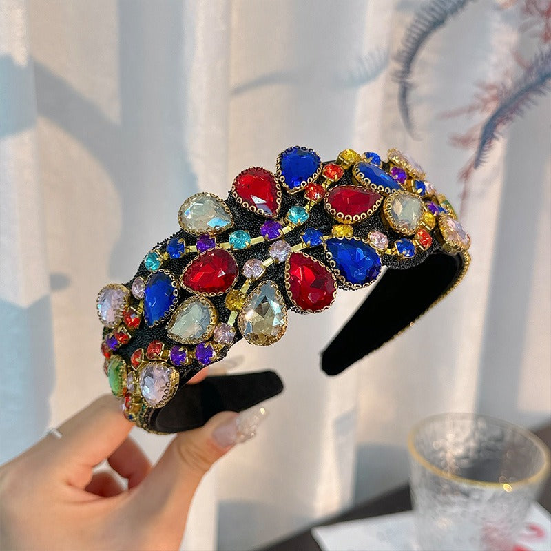 Jeweled Statement Headband for Glamorous Occasion Hair