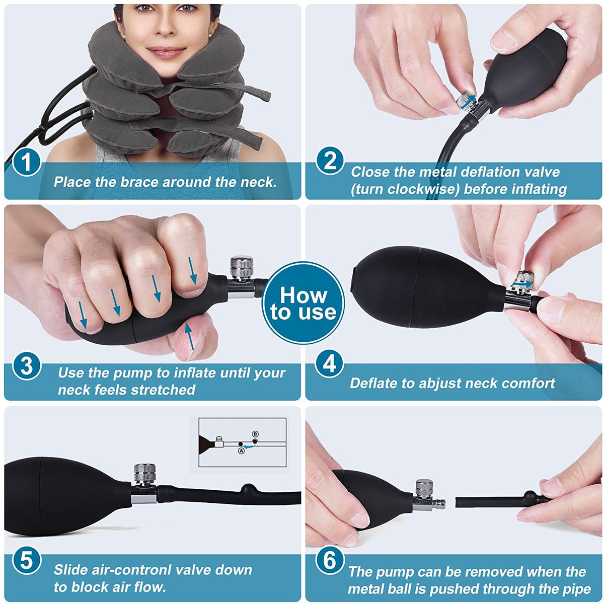 Cervical Traction Pillow — Neck Pain Relief & Decompression