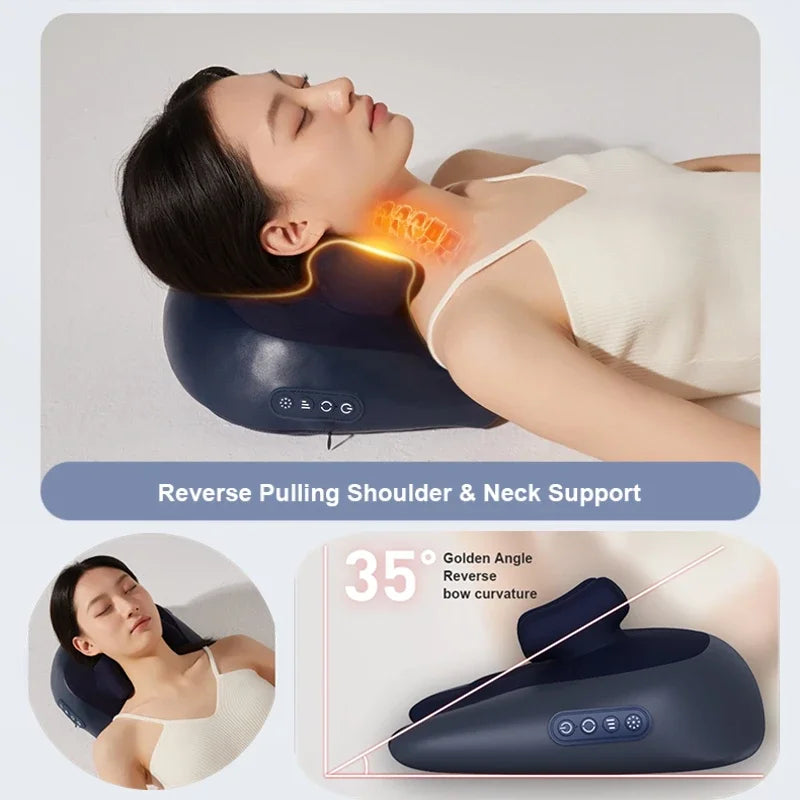 Neck Shoulder Massage Pillow for Car and Office Chair