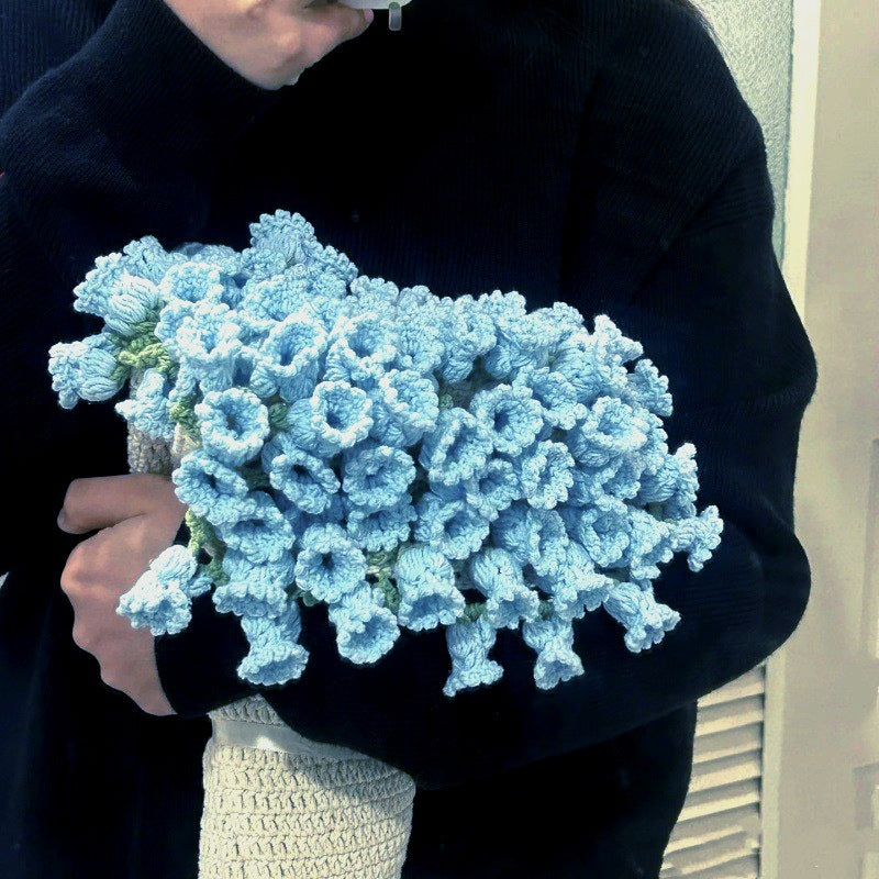 Crocheted Flower Bouquet Blanket for Romantic Gifting