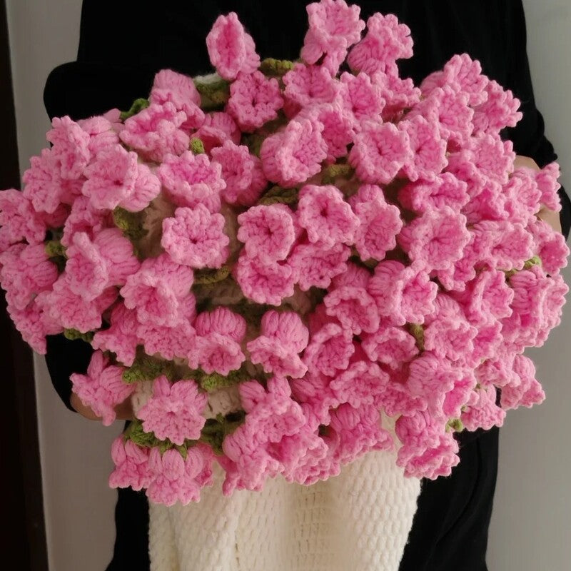 Crocheted Flower Bouquet Blanket for Romantic Gifting