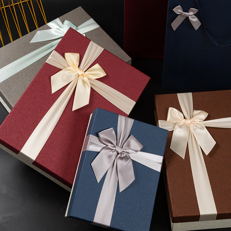 Premium Boys Birthday Gift Box with Satin Bow Ribbon