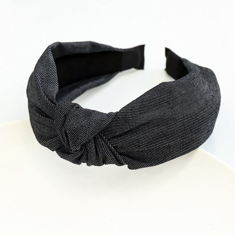 Denim Knot Headband for Effortless Everyday Styling