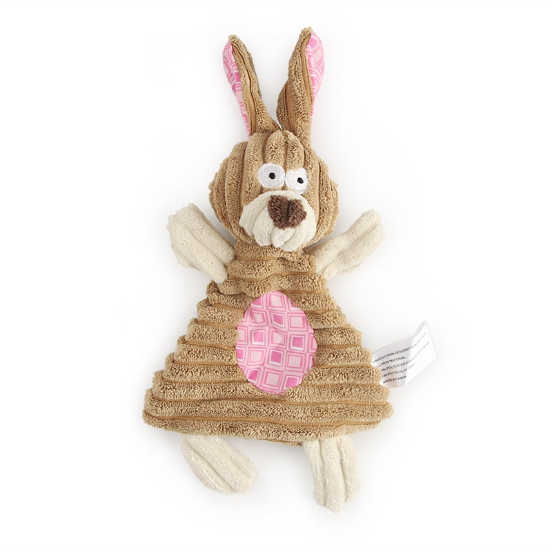 Corduroy Squeak Toy for Small Dogs and Puppies, Plush