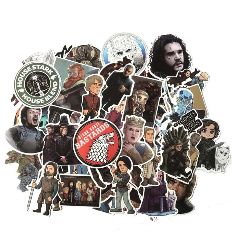 Game of Thrones Stickers for Luggage & DIY Decor