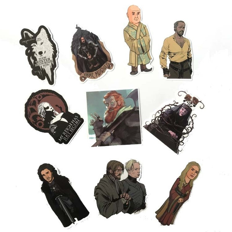 Game of Thrones Stickers for Luggage & DIY Decor