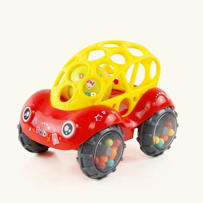 Baby Sensory Push Toy – Soft-Grip Rolling Car for Play