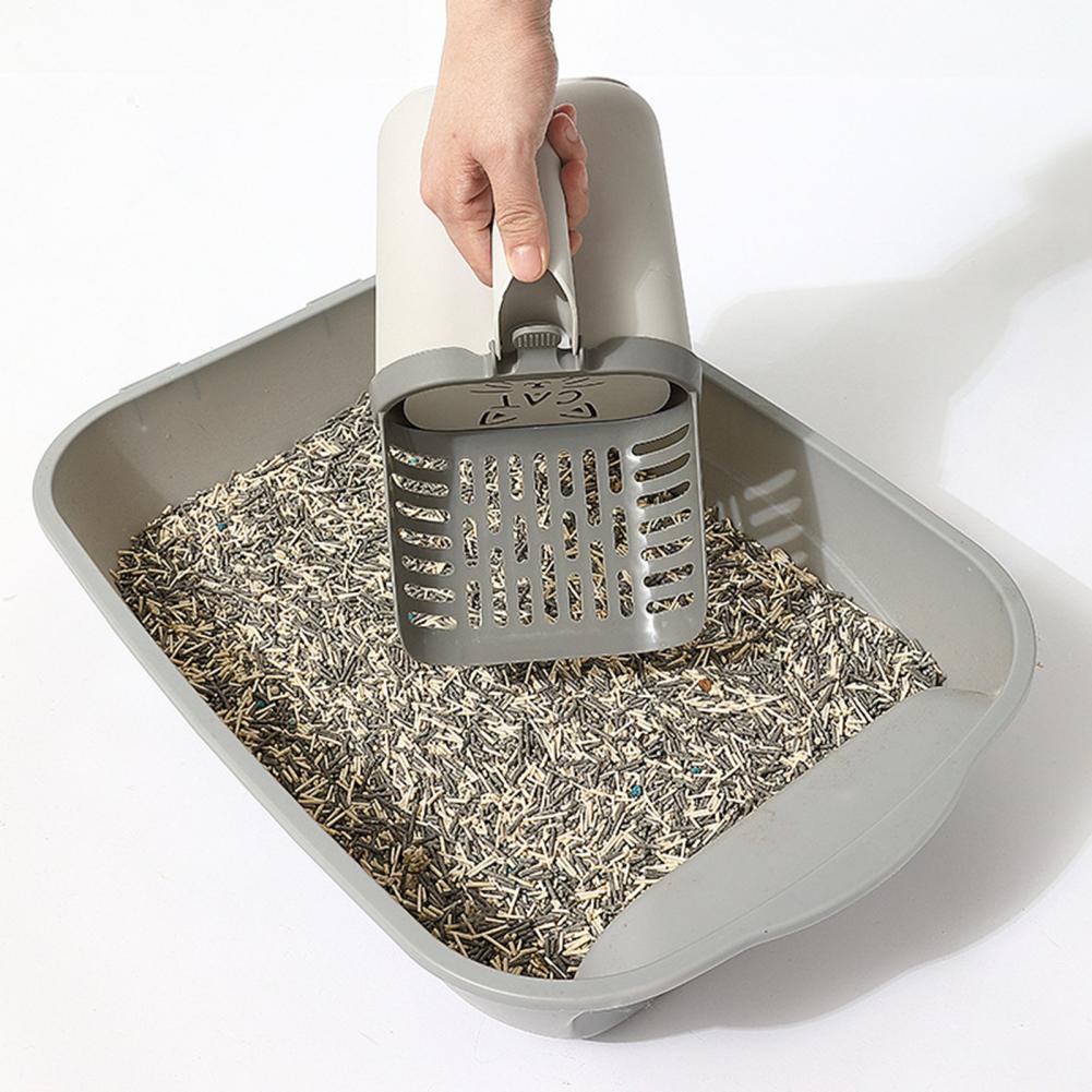 Cat Litter Scoop With Attached Large-Capacity Waste Bin