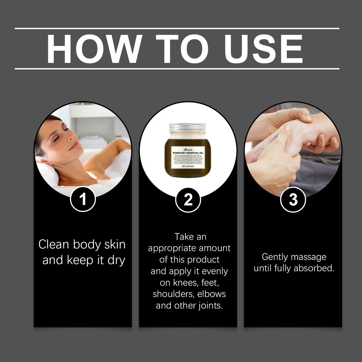 Rosemary Essential Oil for Massage & Dry Skin Repair