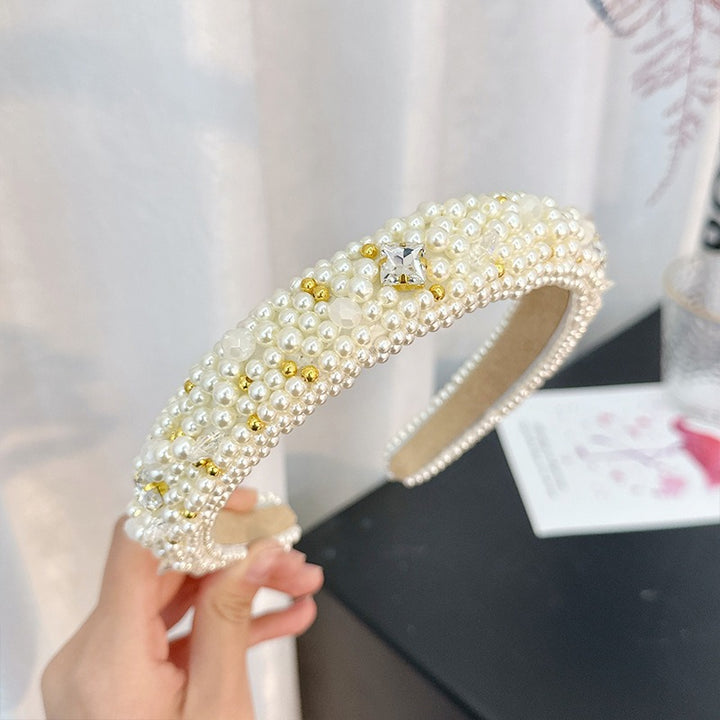 Baroque Pearl Headband for Romantic Statement Style