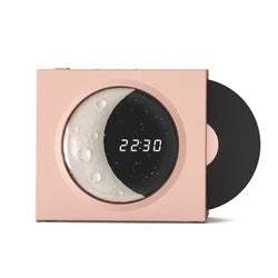 Retro Moon Bluetooth Speaker Clock and Night Light Lamp