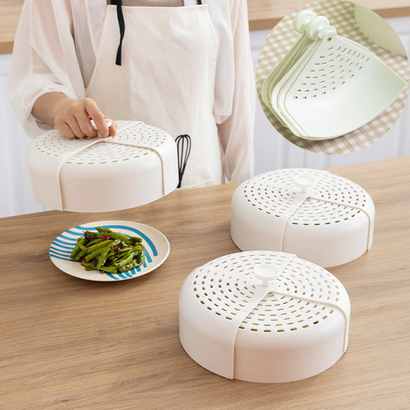 Vented Folding Food Cover That Keeps Flies Off Dishes