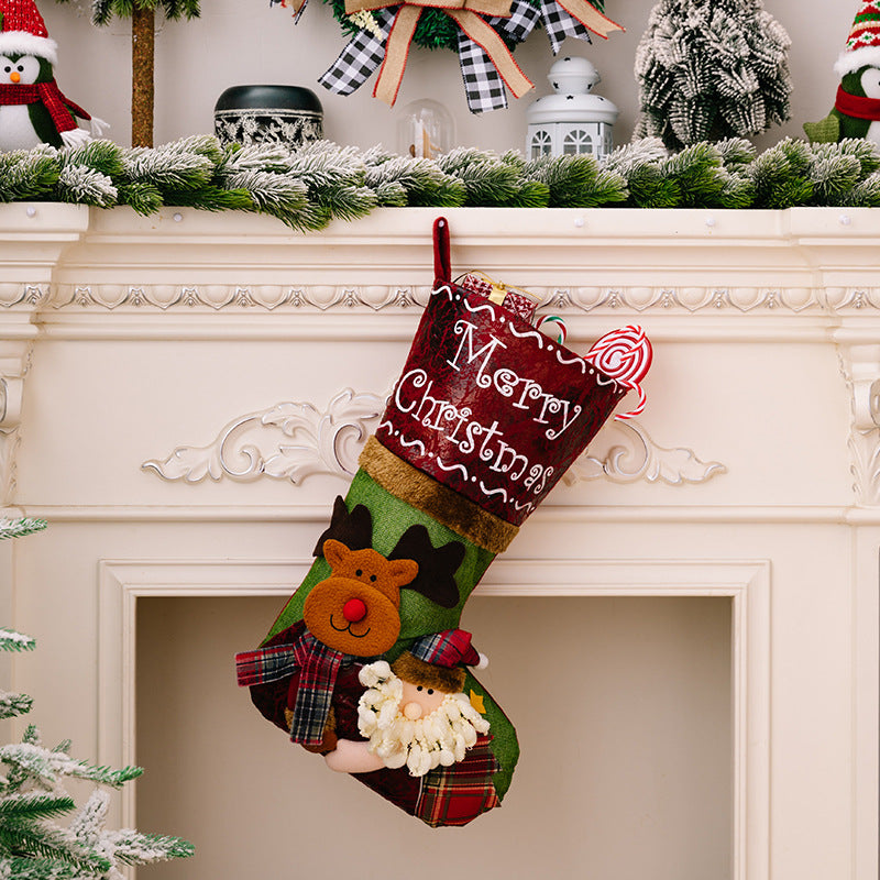 3D Christmas Stockings for a Festive Mantel Display