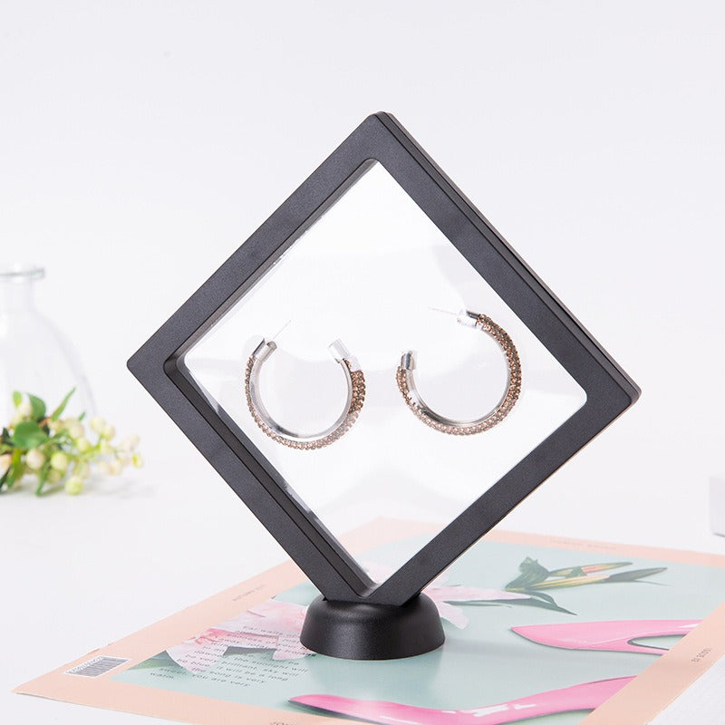 Clear Suspension Jewelry Box Set for Rings & Earrings