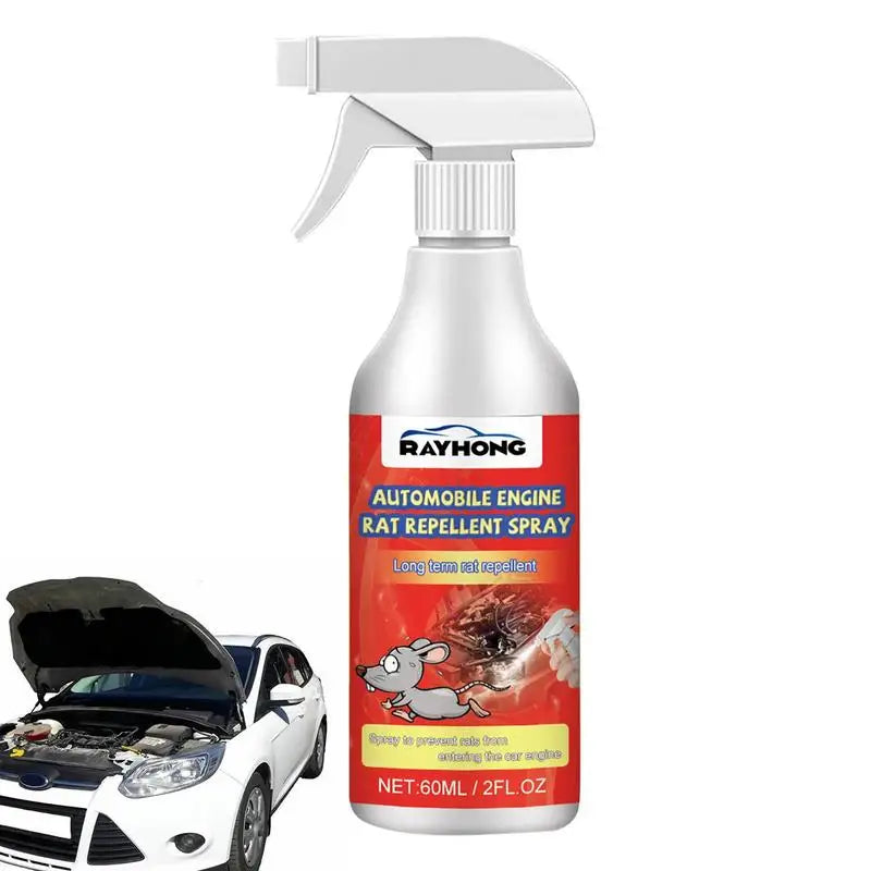Car Engine Rodent Repellent Spray, Long-Lasting 60ml