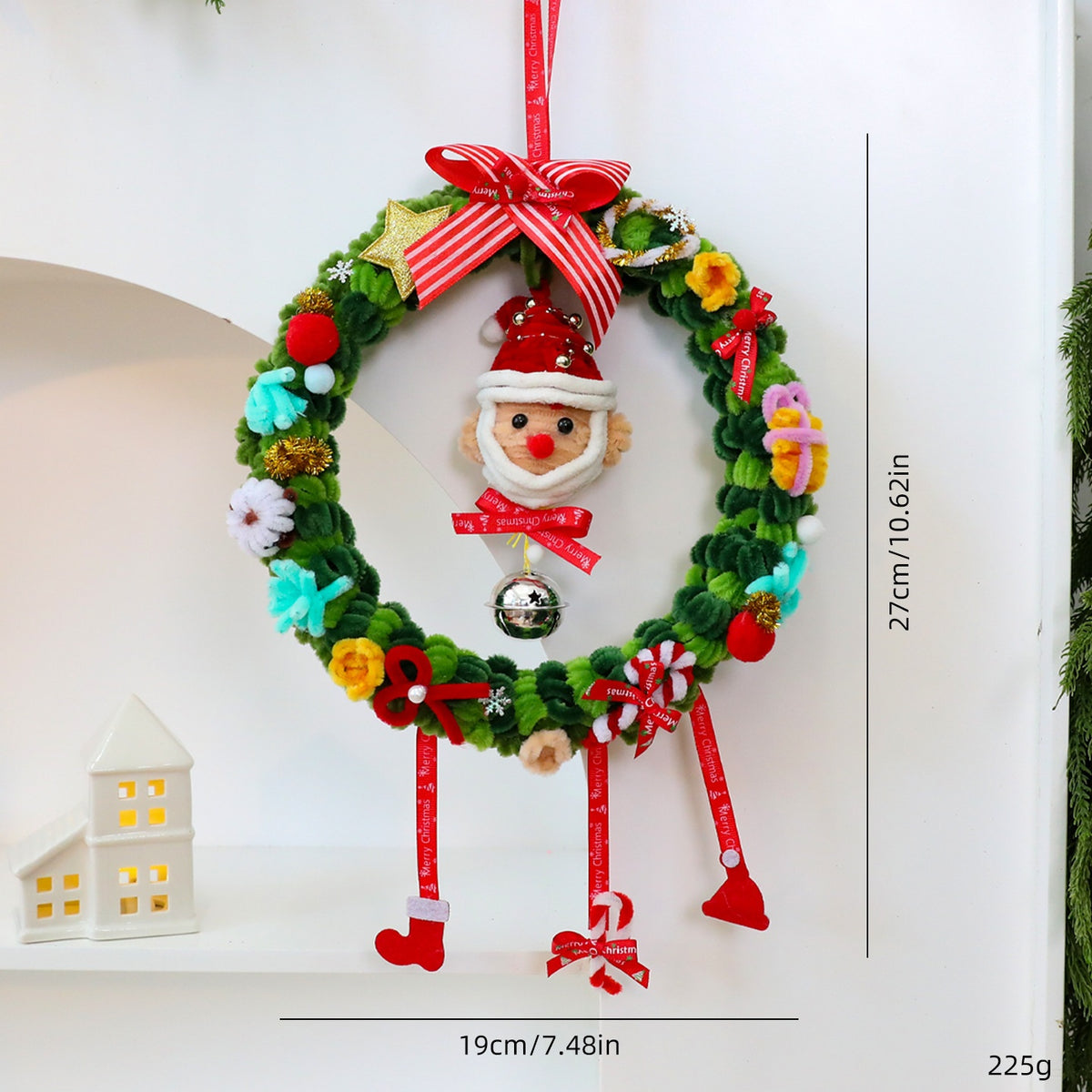 27CM Christmas Wreath Decoration for Festive Walls