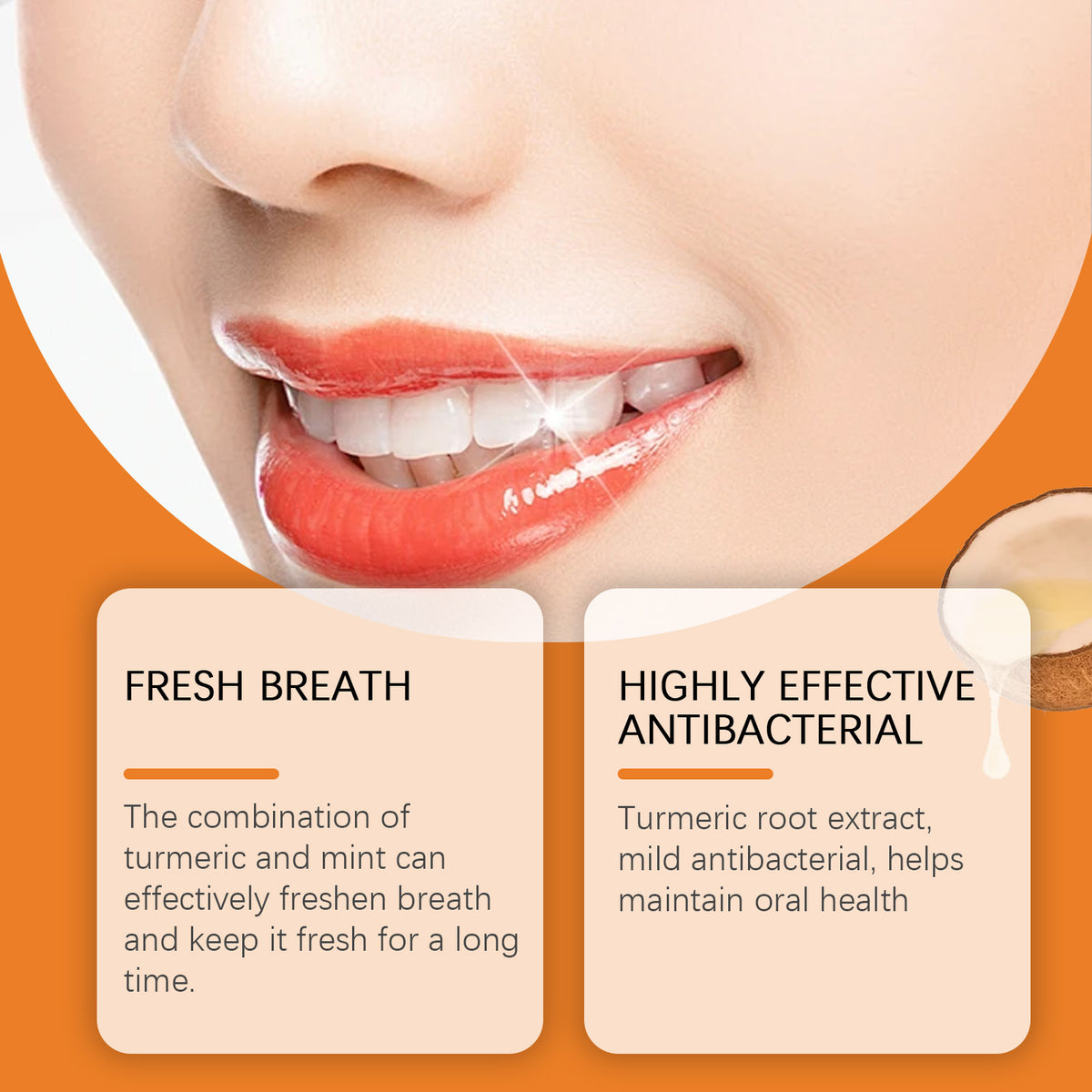 Turmeric Toothpaste for Brighter Teeth & Fresh Breath