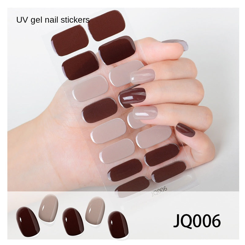 Semi-Cured UV Gel Nail Stickers — Salon Art in Seconds