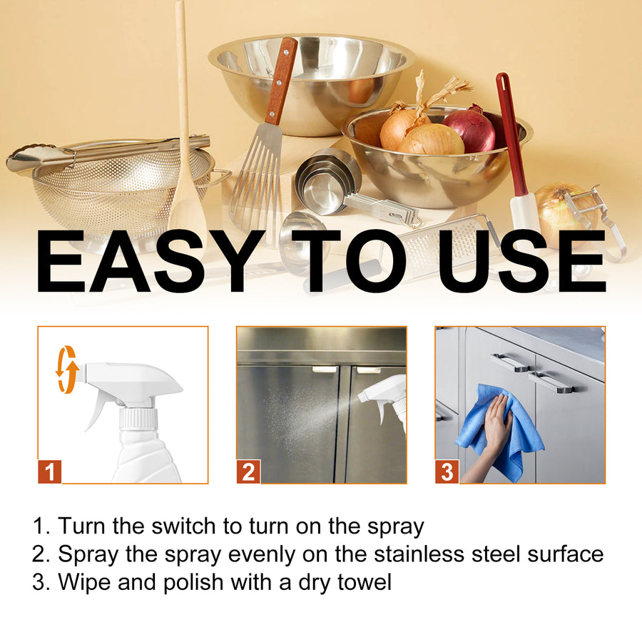 Stainless Steel Cleaner & Polish — Anti-Fingerprint Shine