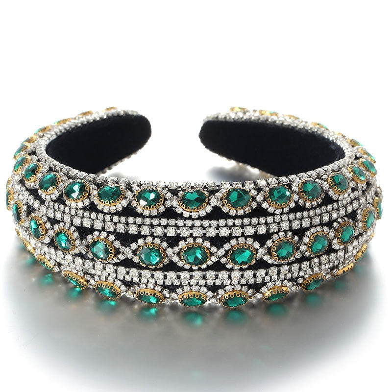 Baroque Crystal Headband for Vintage-Inspired Glamour