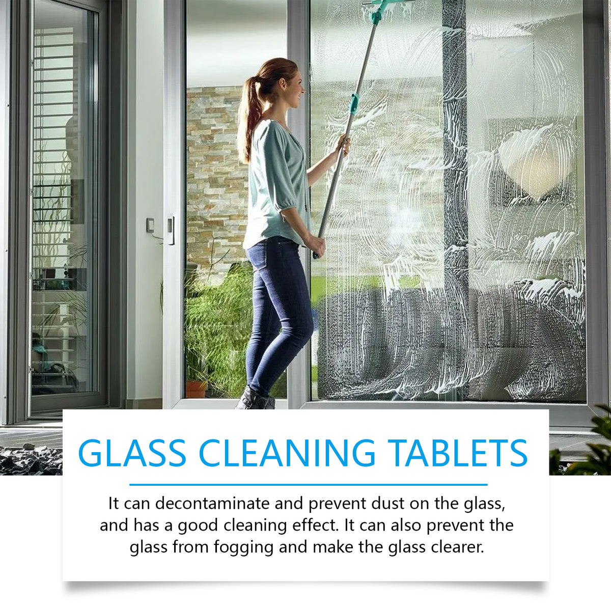 Glass Cleaning Tablets for Clear, Spotless Window Glass
