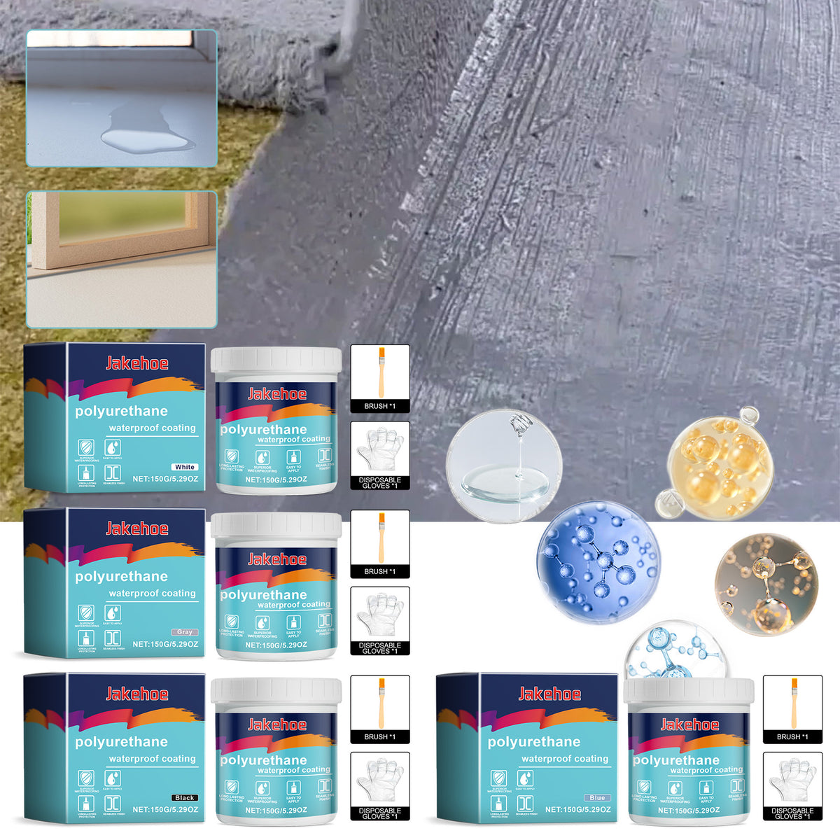 Waterproof Polyurethane Coating for Reliable Leak Sealing