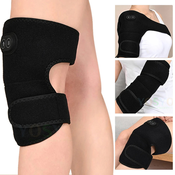 Shoulder & Knee Heated Massage Brace — Relief with Heat