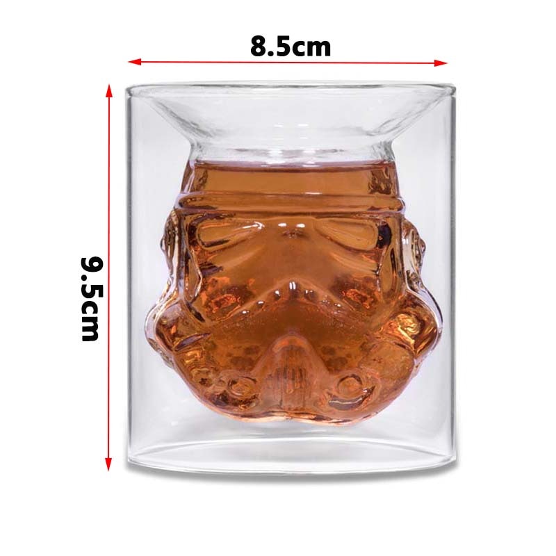 Stormtrooper Whiskey Decanter with Helmet Glass Cup