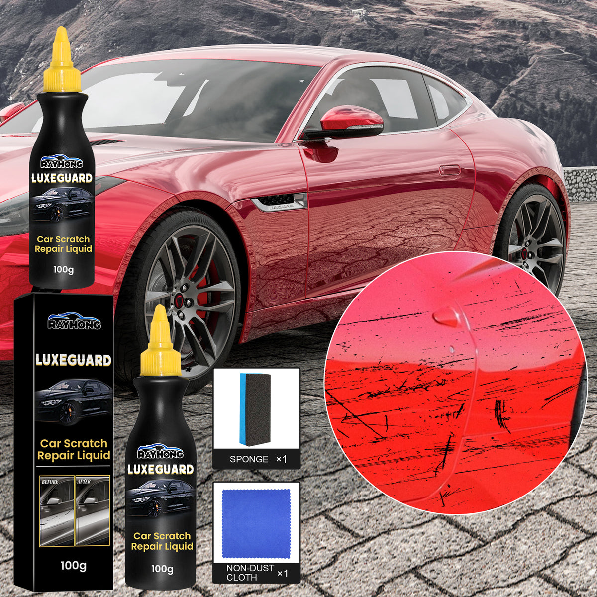 Car Scratch Repair Liquid for Fast Paint Touch-Up Fix