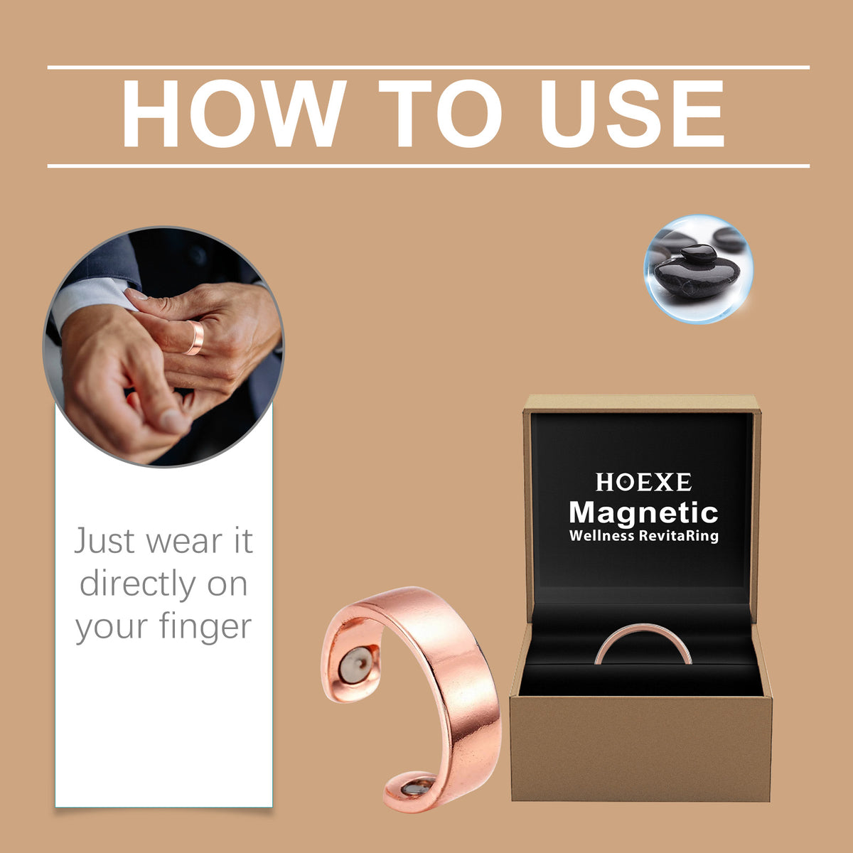Magnetic Wellness Ring for Discreet Everyday Comfort