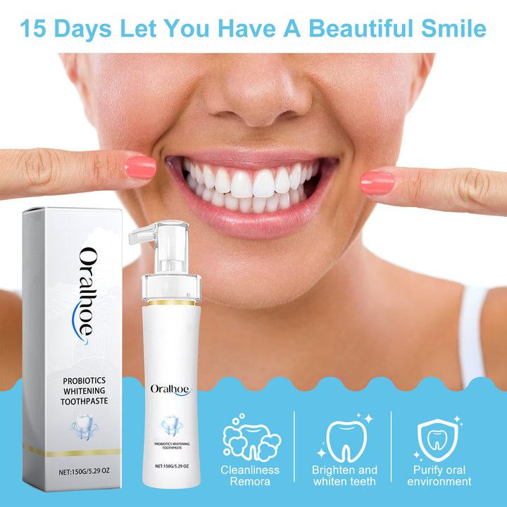 Probiotic Whitening Toothpaste for Brighter, Fresher Smiles