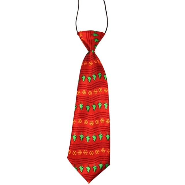 Adjustable Pet Bow Tie Collar for Festive Holiday Photos