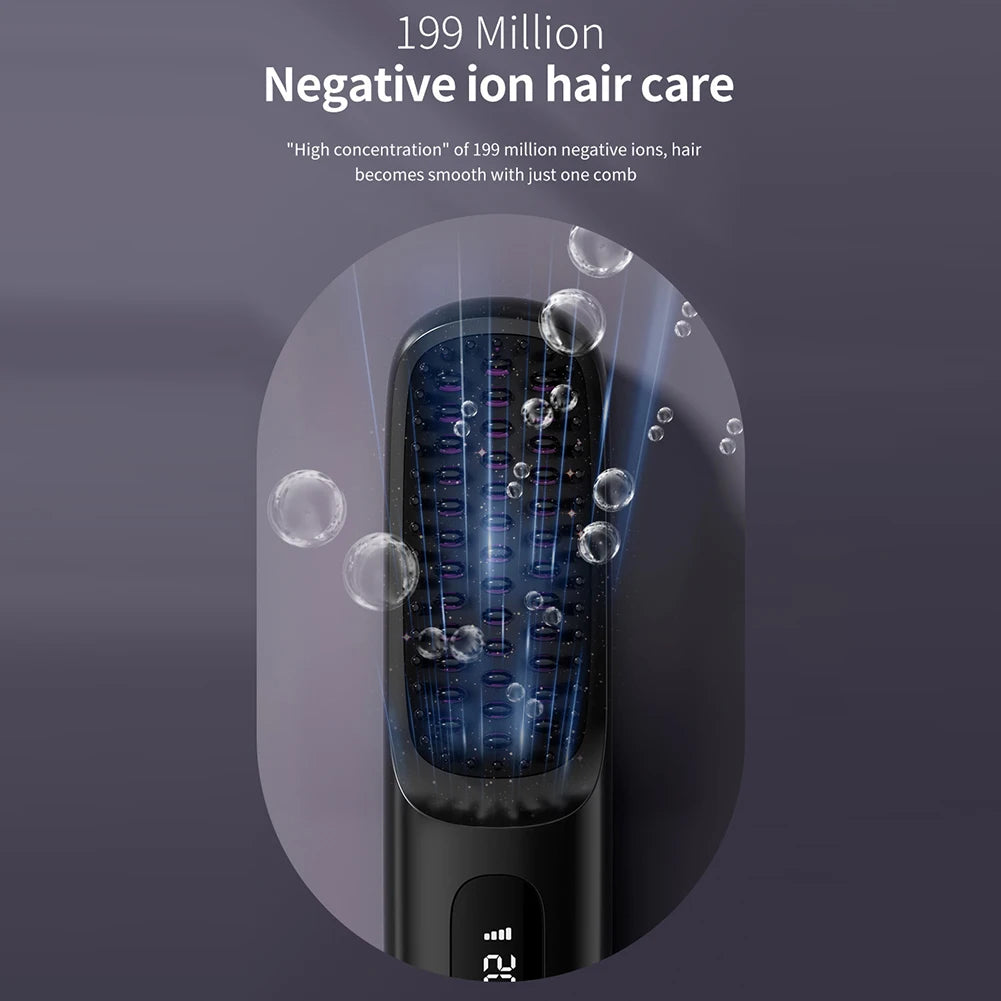 Hair Straightening Comb for Smooth, Frizz-Free Style