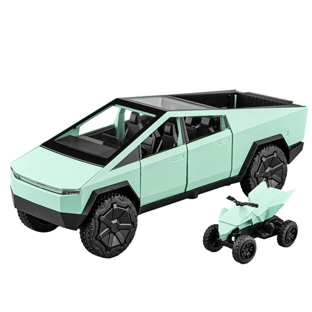 Diecast Cyber Pickup Truck Model With Off-Road Play