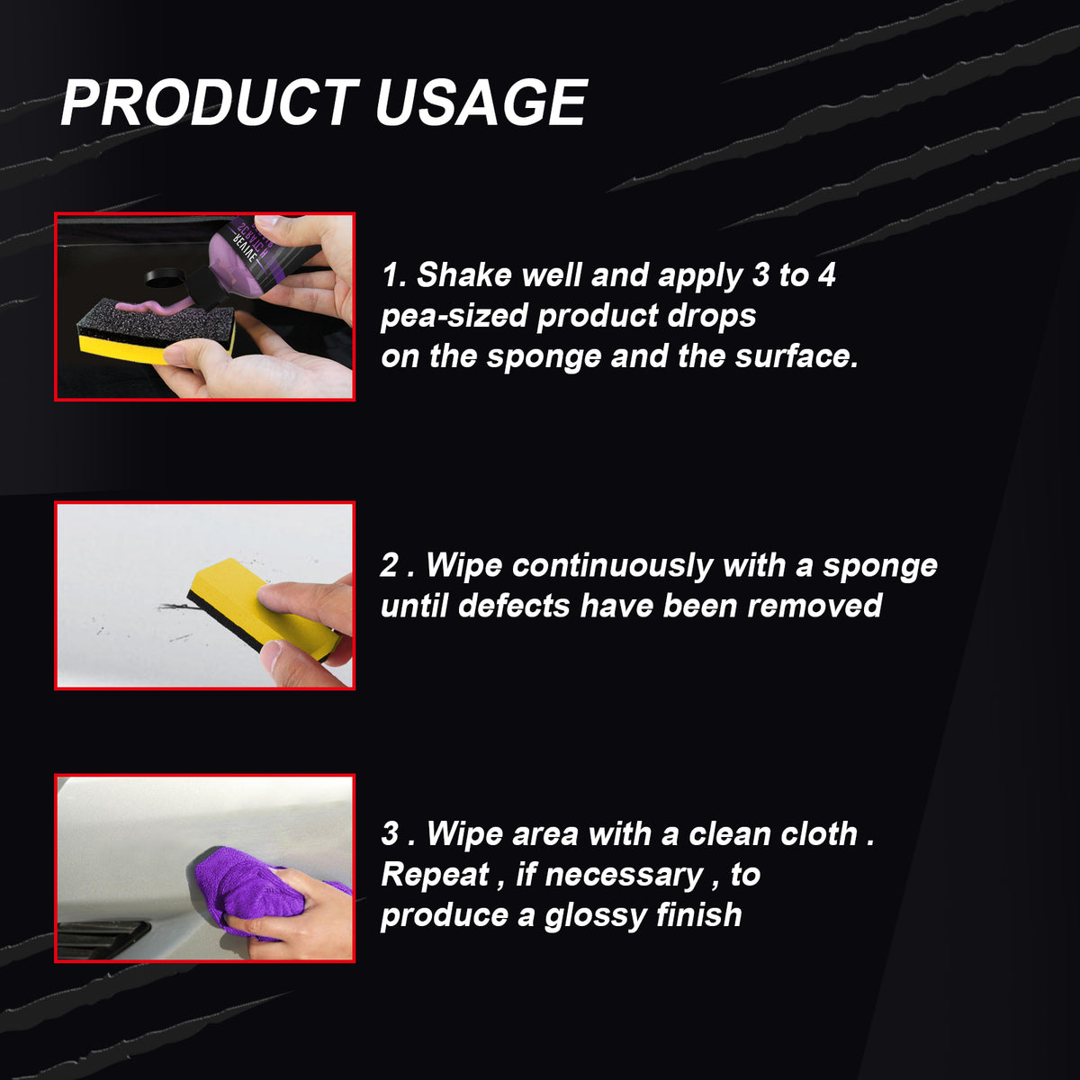 Automotive Scratch Repair Liquid for Cleaner Paint