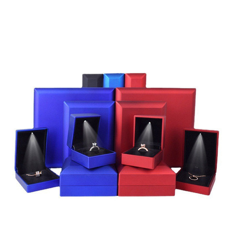 LED Jewelry Box With Built-In Light for Proposals & Gifts