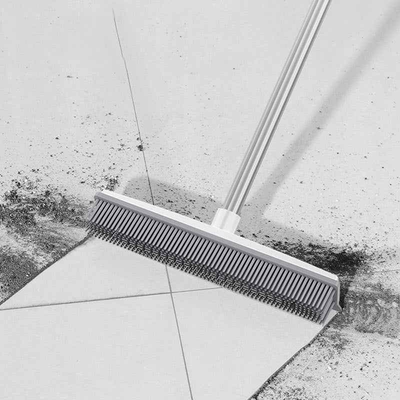 Telescopic 2‑in‑1 Brush & Squeegee – Safe for Glass & Tile