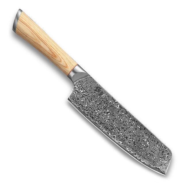 67-Layer VG10 Damascus Kitchen Knife Set for Every Task