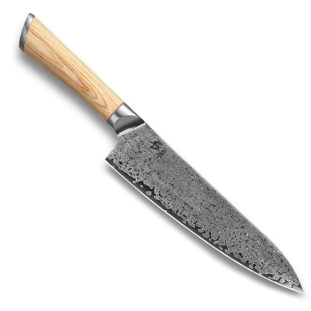 67-Layer VG10 Damascus Kitchen Knife Set for Every Task