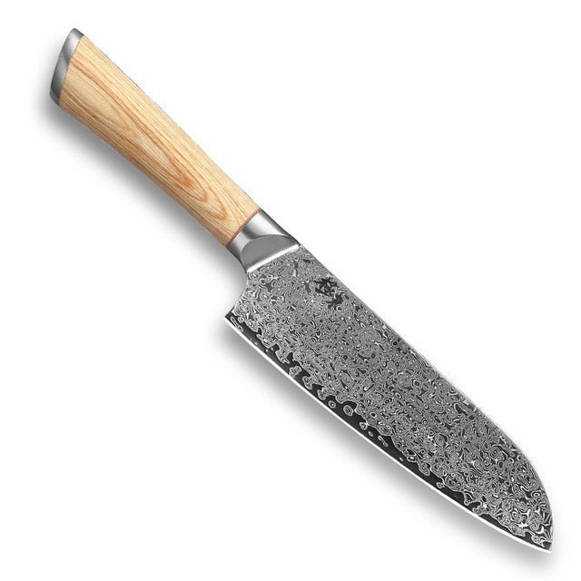 67-Layer VG10 Damascus Kitchen Knife Set for Every Task
