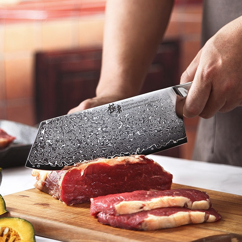 67-Layer VG10 Damascus Kitchen Knife Set for Every Task