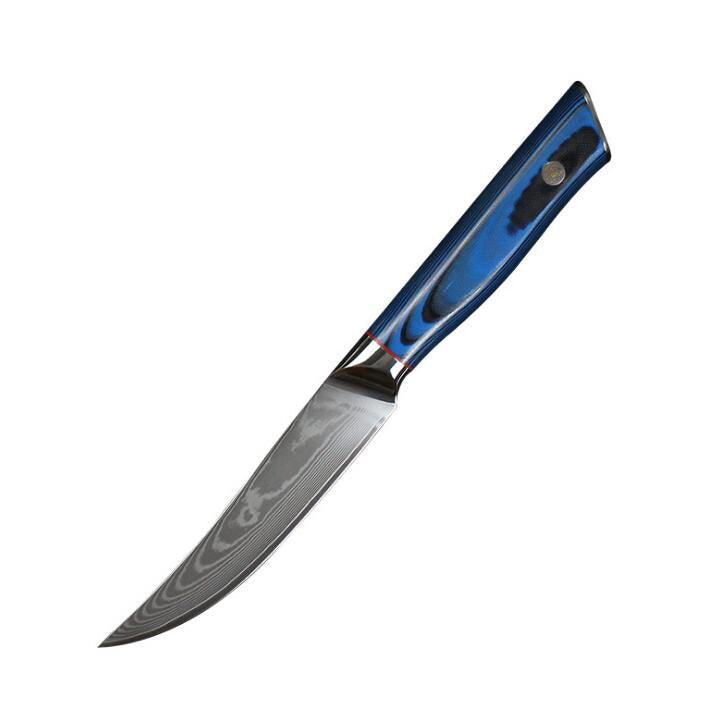 Damascus Steak Knives Set That Stays Sharp, Won't Rust