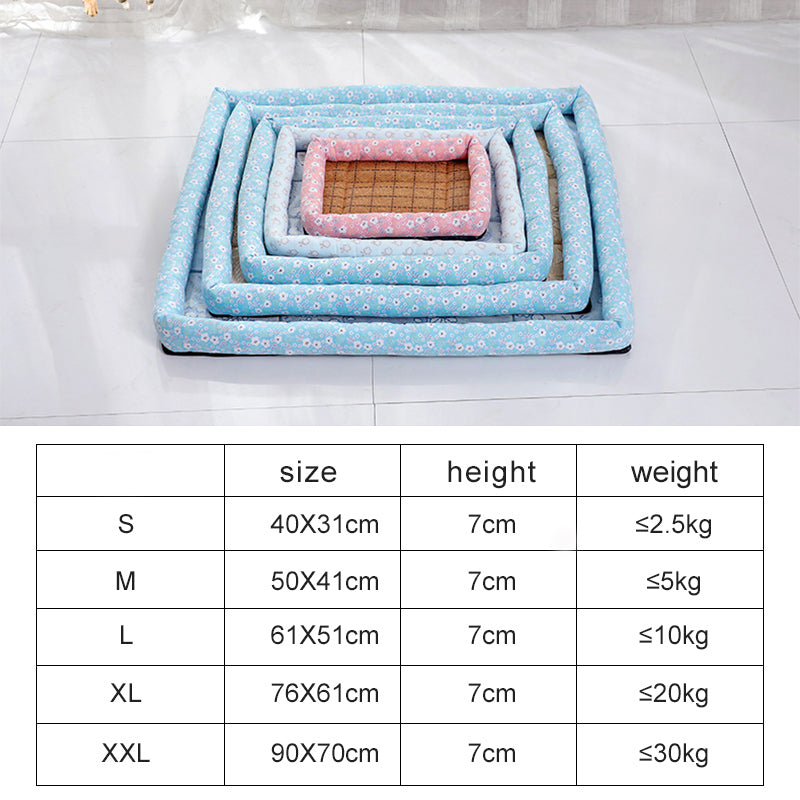 Pet Cooling Bed for Cushioned Summer Comfort at Home