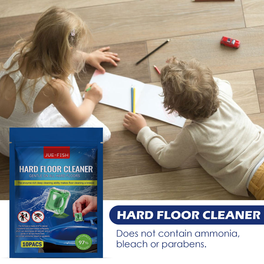 Enzyme Floor Cleaner Pods — No Sticky Residue, 10 Pack
