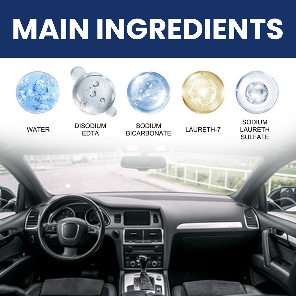 Leather Cleaner Cream for Fresh, Bright Car Interiors