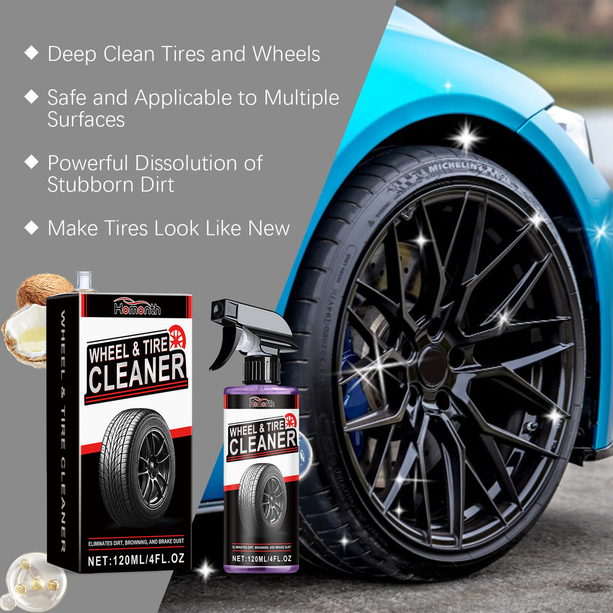 Automotive Wheel & Tire Cleaner for Brake Dust Removal