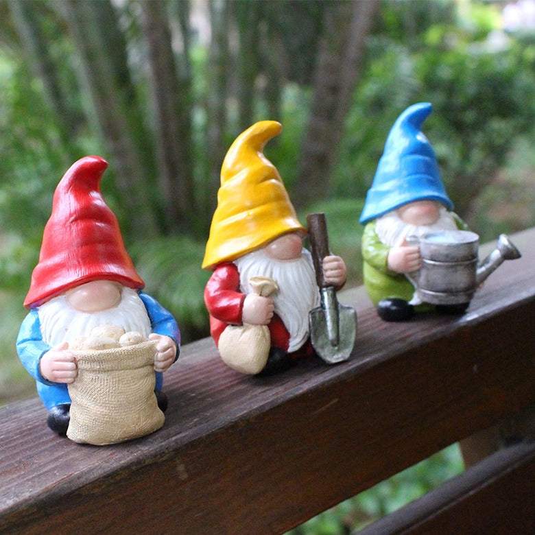Resin Garden Gnome Statues for Whimsical Yard Decor
