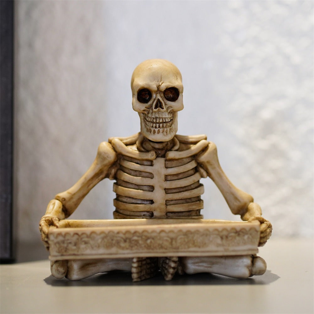 Skeleton Halloween Tray Desk and Vanity Organizer