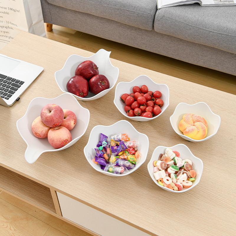 Petal Rim Snack Bowl Set for Coffee Tables and Desks