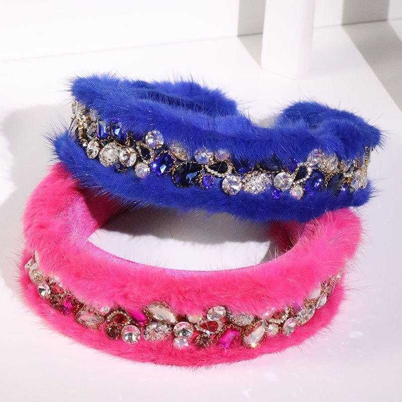 Women's Jeweled Hair Hoop for Glamorous Party Style